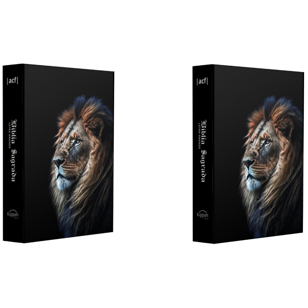 Kit Bíblia Sagrada ACF | Letra Grande | Leão Alteza 2 Unidades em Oferta na Shopee