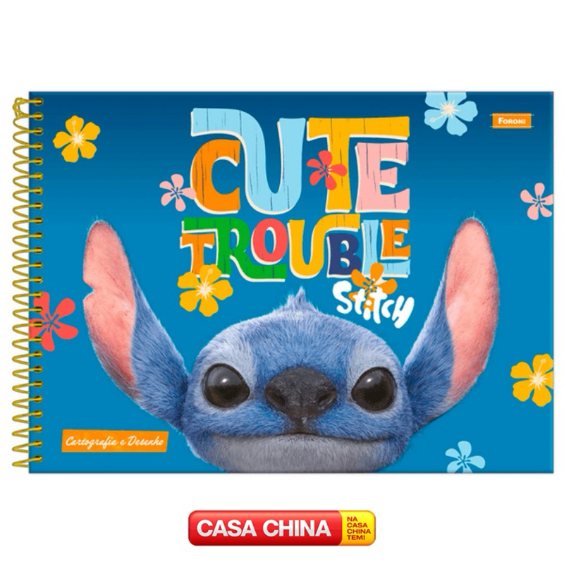 Caderno de Desenho ou Cartografia do Stitch Movie