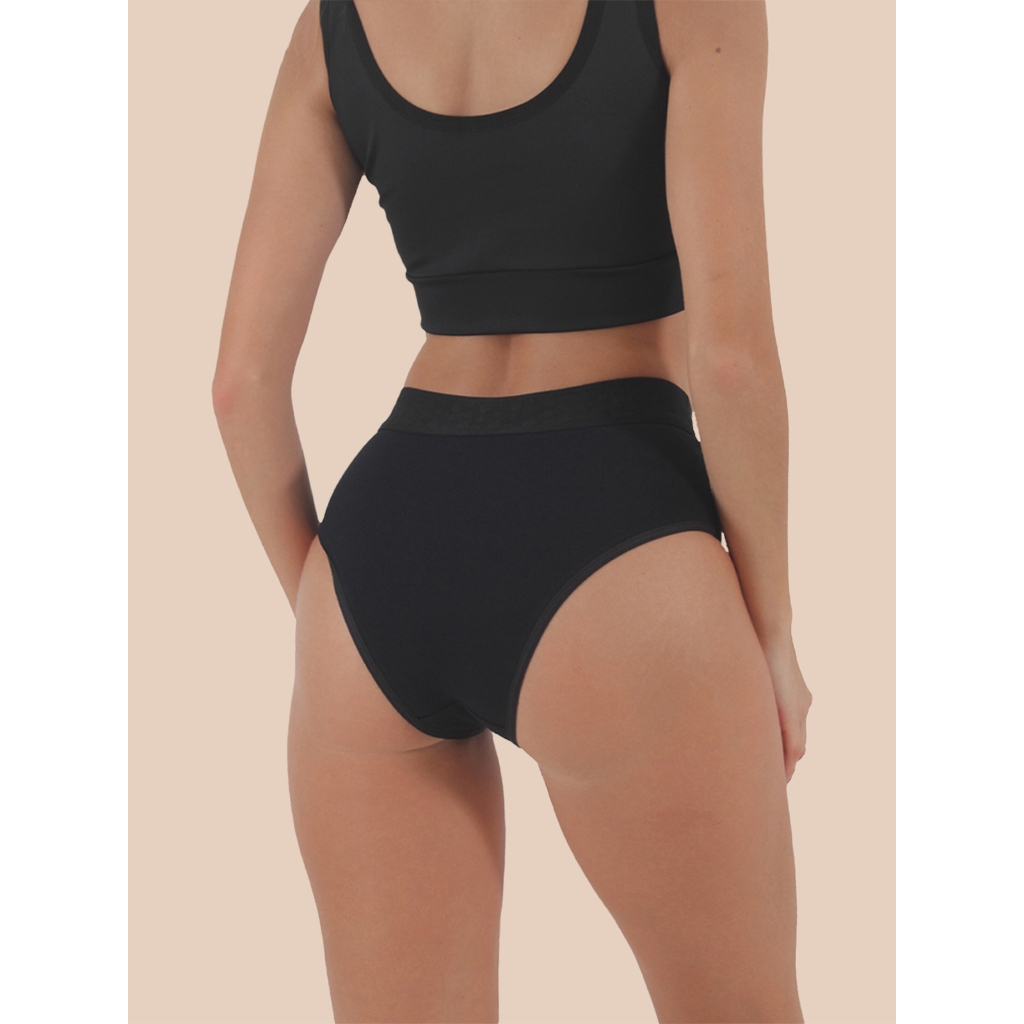Detalhes do Calcinha Cintura Alta de Algodão Lingerie Kit 5
