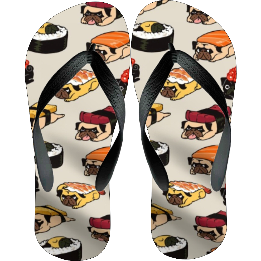 Chinelo Pug Mania: Estilo e fofura para os amantes de pug!