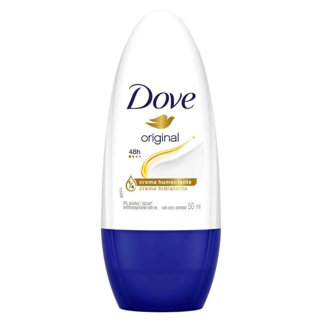 Desodorante Dove Original Roll-on Antitranspirante 50ml em Oferta na Shopee