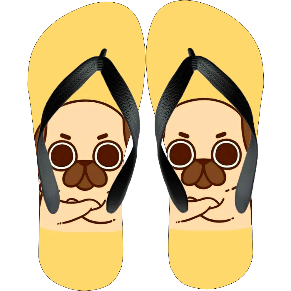Chinelo Pug Style: Fofura e Conforto para Fãs de Pug!