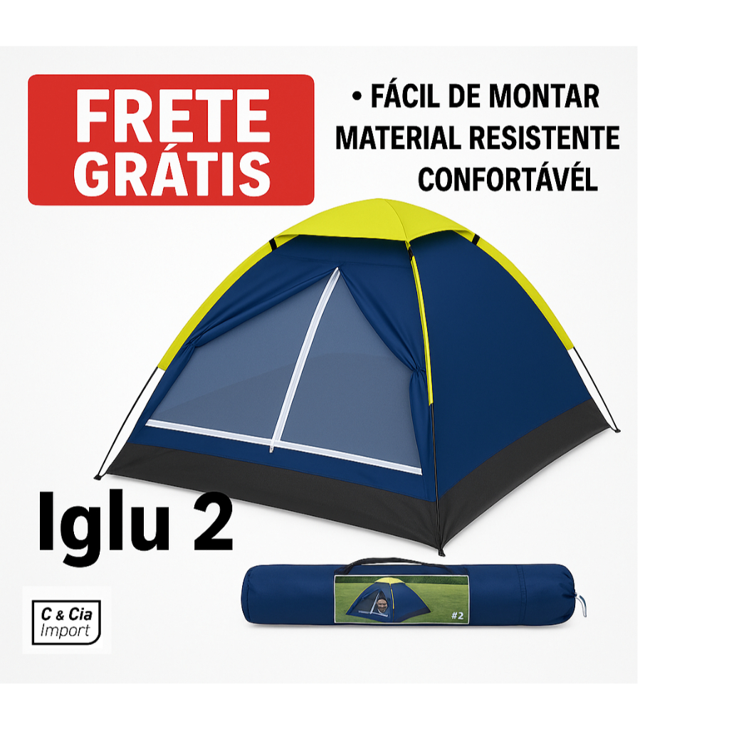 Barraca Iglu 2 Lugares Inglu Pessoas Acampamento Camping em Oferta na Shopee