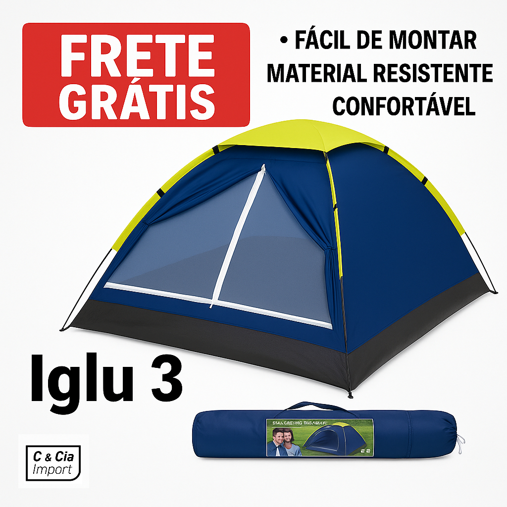 Barraca Iglu 3 Lugares Inglu Pessoas Acampamento Camping em Oferta na Shopee