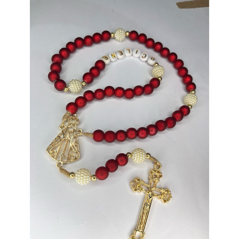 Terço Nossa Senhora Aparecida Personalizado com o Nome