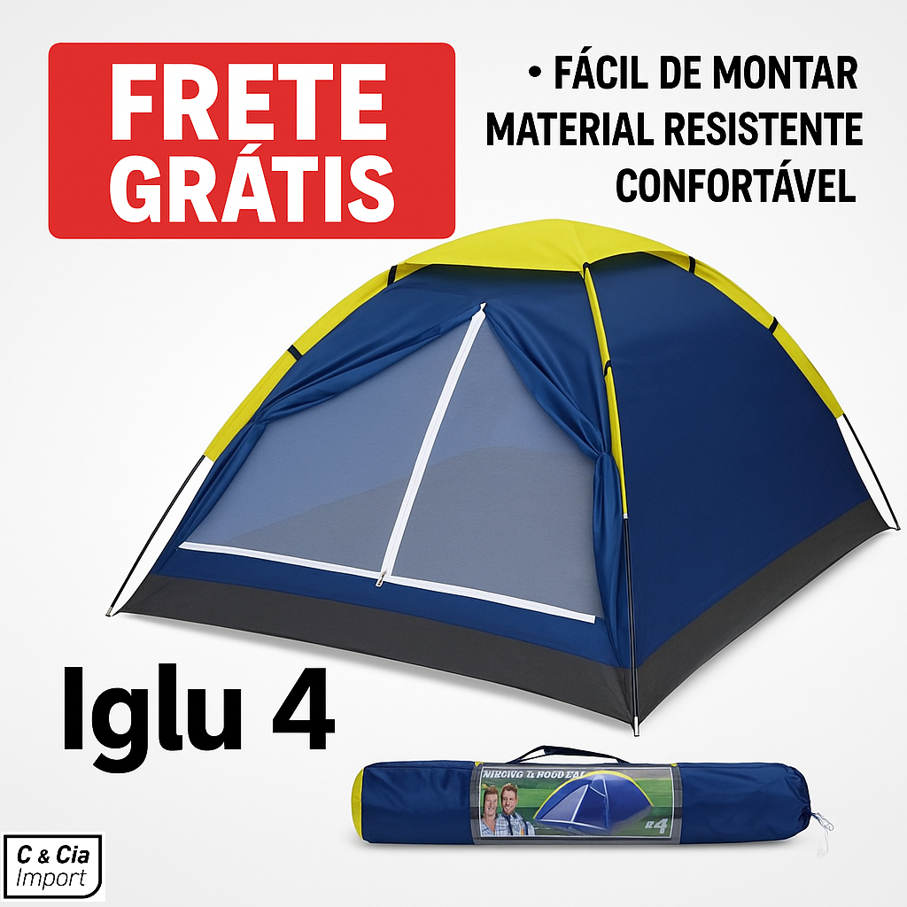 Barraca Iglu 4 Lugares Inglu Pessoas Acampamento Camping em Oferta na Shopee