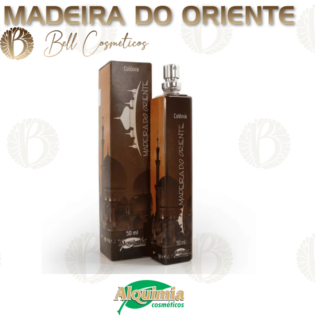 COLÔNIA MADEIRA DO ORIENTE SMELL PREMIUM 50ml (Colônia Masculina) - ALQUIMIA COSMÉTICOS