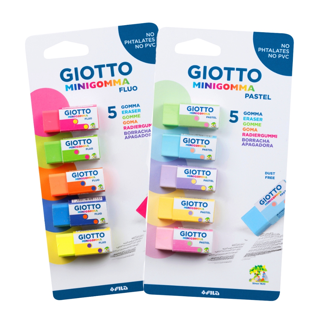 Borracha Dust Free MiniGomma Giotto - 5 unidades em Oferta na Shopee