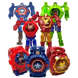 Relógio de Brinquedo Personagens Heróis BIRLH Infantil Super-Heróis 2 em 1: Boneco e Relógio em Oferta na Shopee