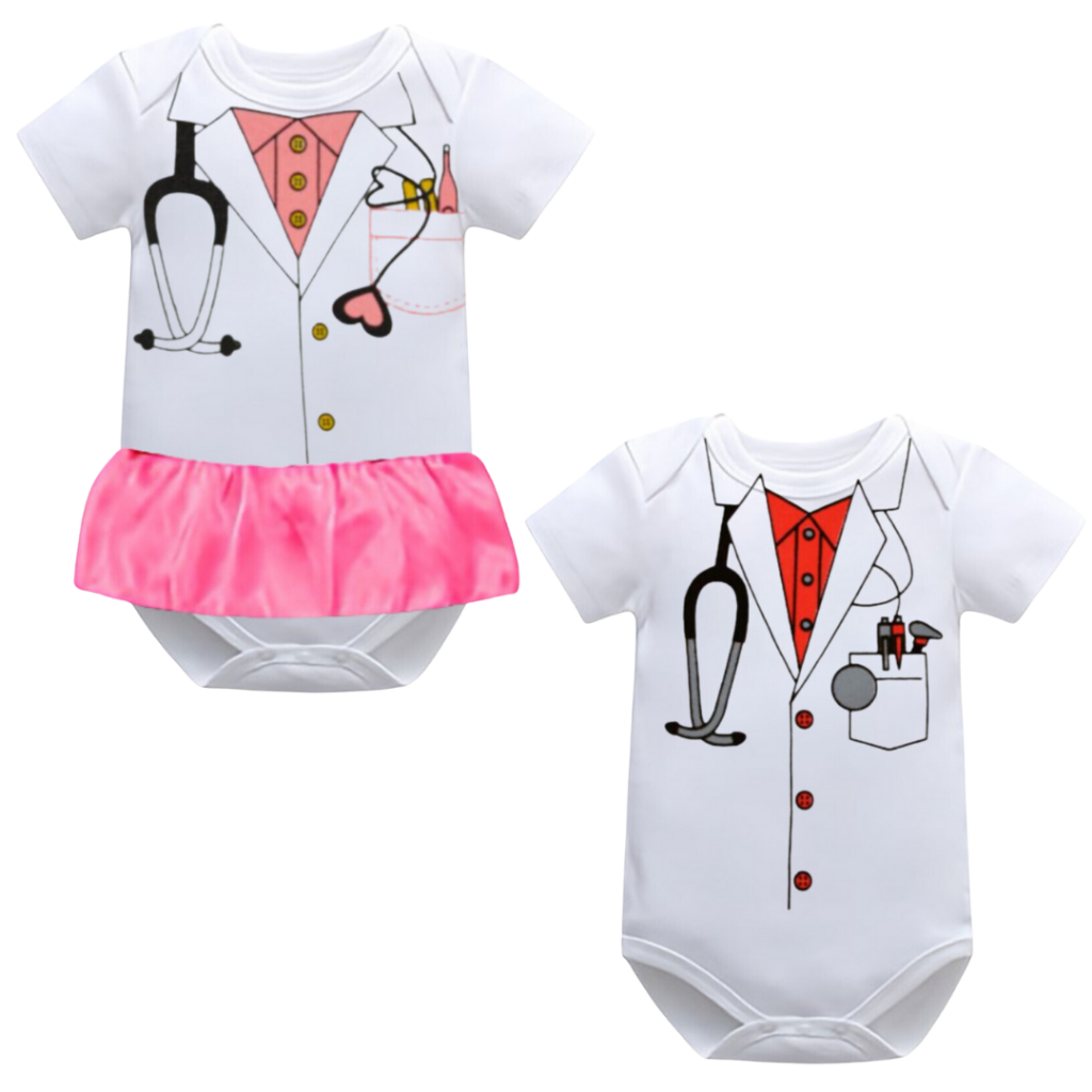 Body Bebe Medico Macacao Tematico Infantil Personagens Fantasia Mesversario Princesas Bori bory em Oferta na Shopee