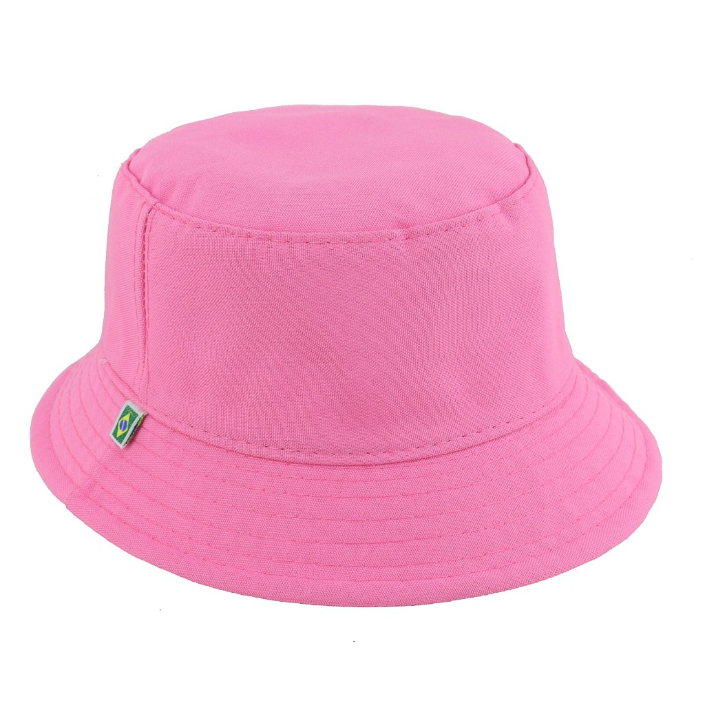 Chapéu Bucket Infantil Proteção Solar Criança 2 a 4 Anos – Rosa Amarelo Laranja – Praia Piscina Passeio