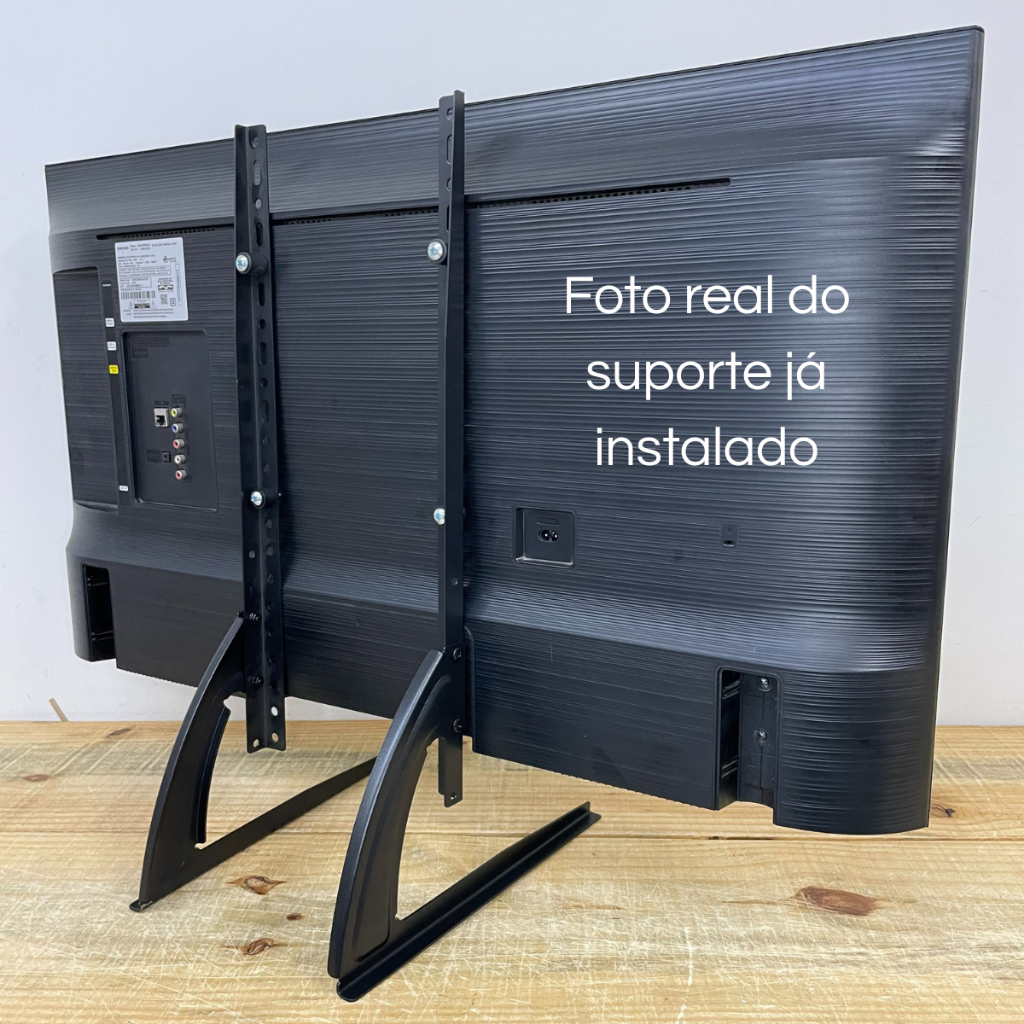 Suporte Pe TV Universal Mesa sem Base 32" a 75" Polegadas Fácil Instalação Resistente Discreto
