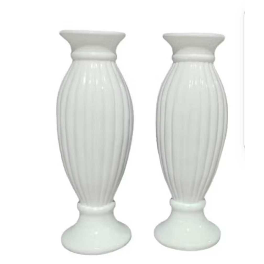 KIT 2 VASO ALTO ELEGANTE DECORATIVO LUXUOSO PARA AMBIENTE. em Oferta na Shopee