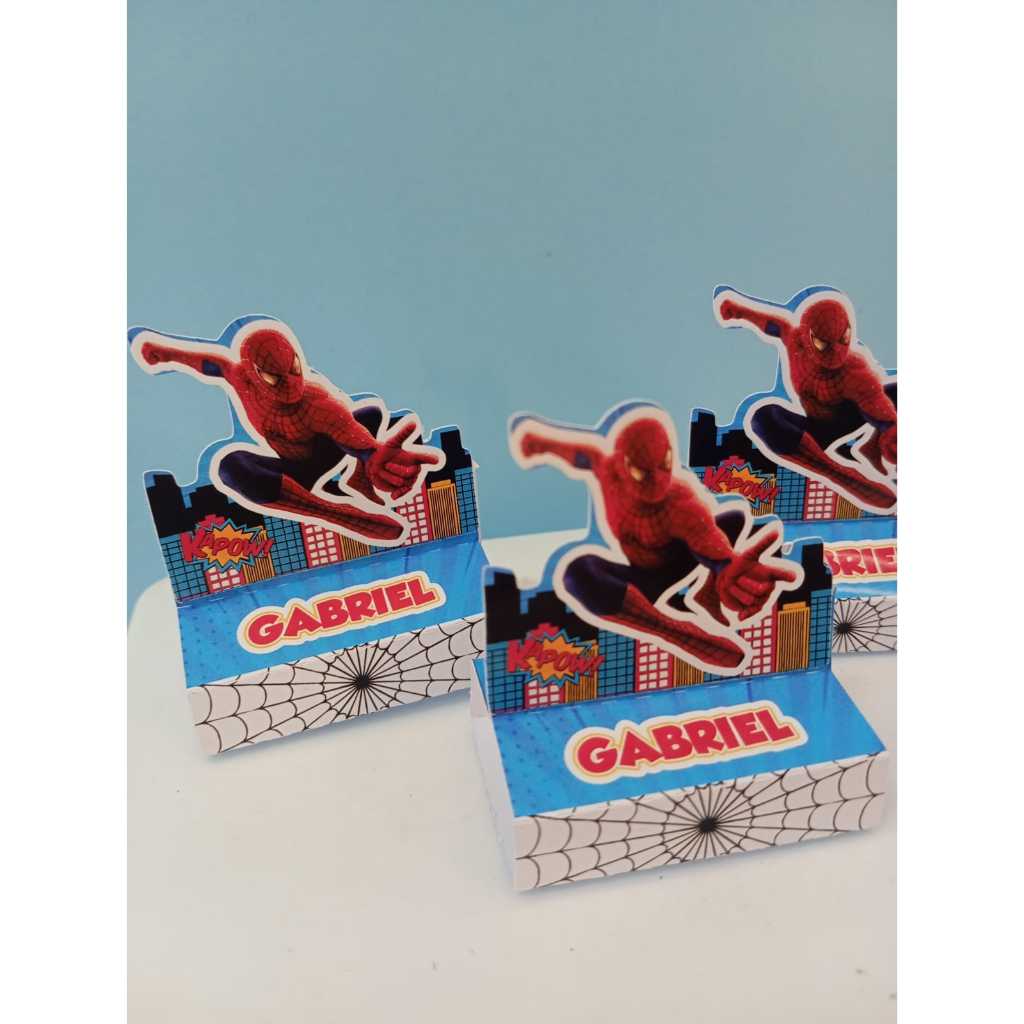 PORTA BIS DUPLO -LEMBRANCINHA HOMEM ARANHA MENINO - festa infantil, decoração aniversário
