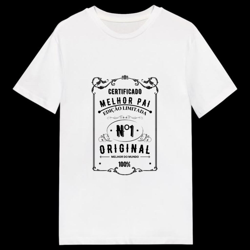 CAMISETA DE DIA DOS PAIS MELHOR PAI DO MUNDO PRESENTE PARA O PAI PROMOÇÃO