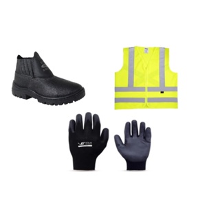 Kit Epi Entregador Botina Bico PVC Colete e Luva em Oferta na Shopee