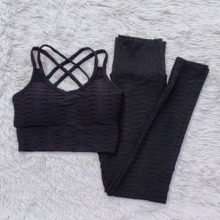 CONJUNTO BROCADO CALÇA E TOP ACADEMIA em Oferta na Shopee