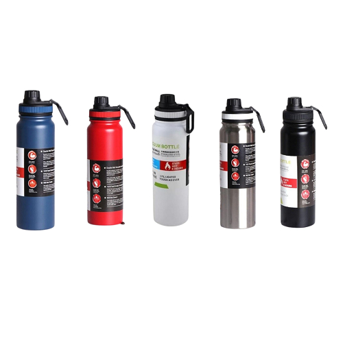 Garrafa de Água Térmica Inox Esportiva Academia Isolada a Vácuo Aço Inox 800ml em Oferta na Shopee