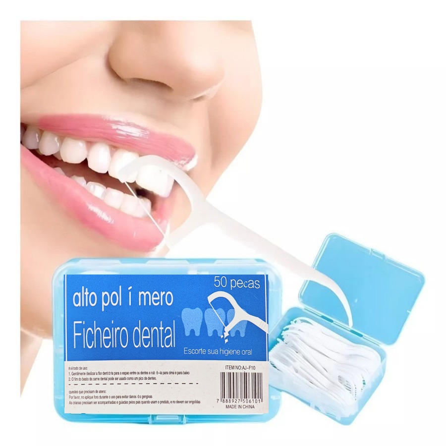 50/100/250 Peças De Fio Dental Palito Ultrafino Arqueado De Limpeza Interdental