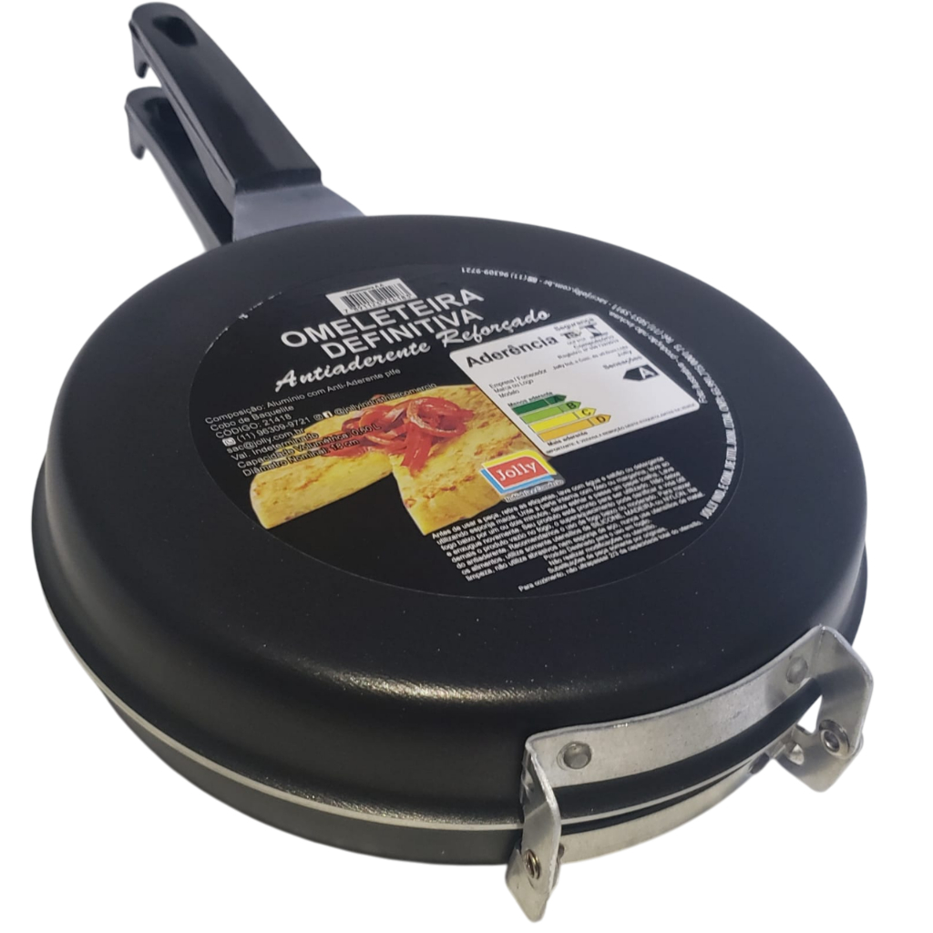 Omeleteira Panquequeira Frigideira 18cm  Antiaderente Teflon Jolly Dupla