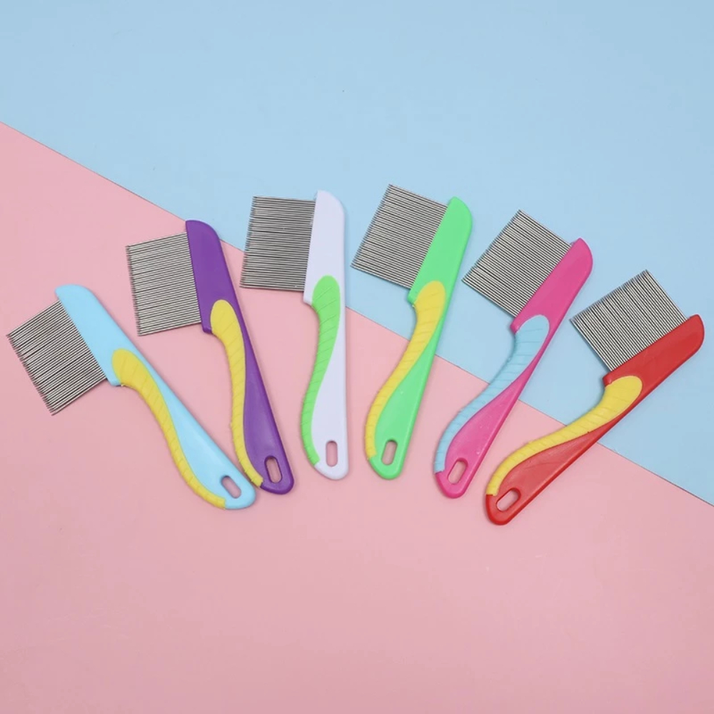 Pente Fino Extrator De Piolhos Lêndeas C/ Ranhuras Aço Inox Criança e Pet em Oferta na Shopee