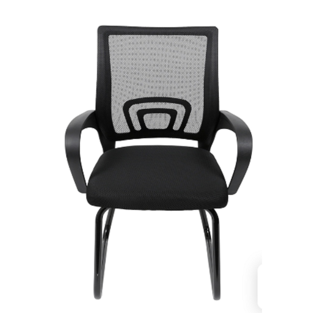 Oferta! Cadeira Para Escritório Interlocutor Fixa Tela Mesh
