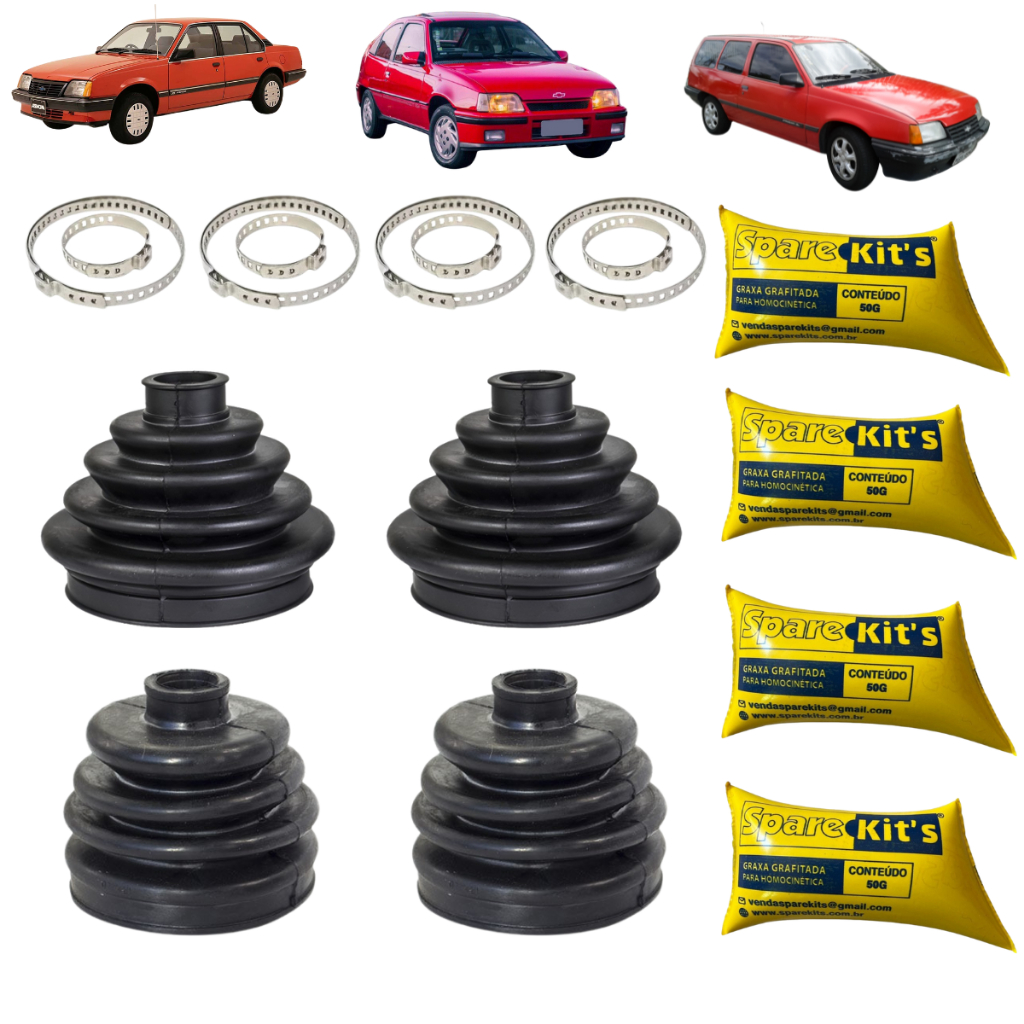 4 Kit Coifa Homocinética Monza Kadett Vectra Astra Ipanema Zafira em Oferta na Shopee