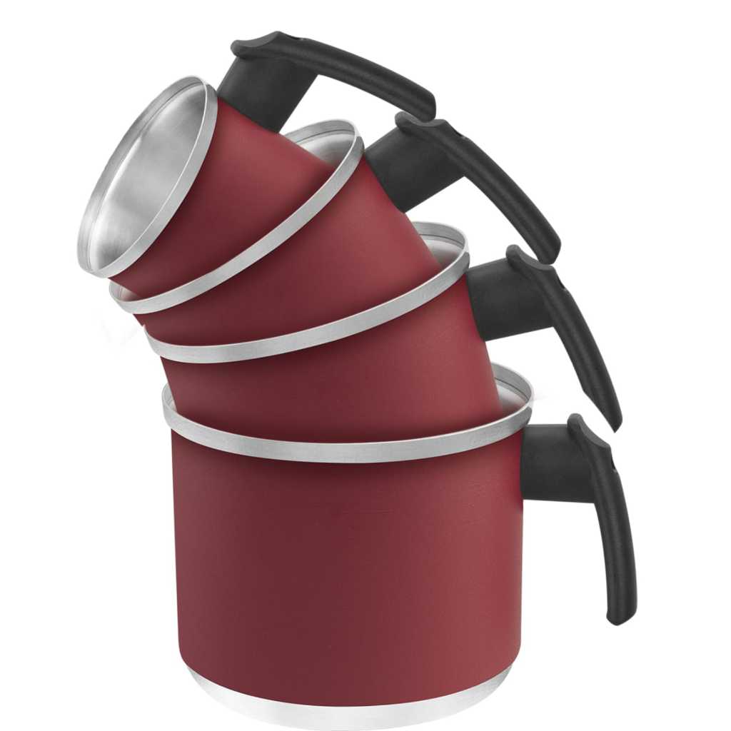 Jogo de Caneco em Alumínio 4 Peças Leiteira Fervedor Color em Oferta na Shopee