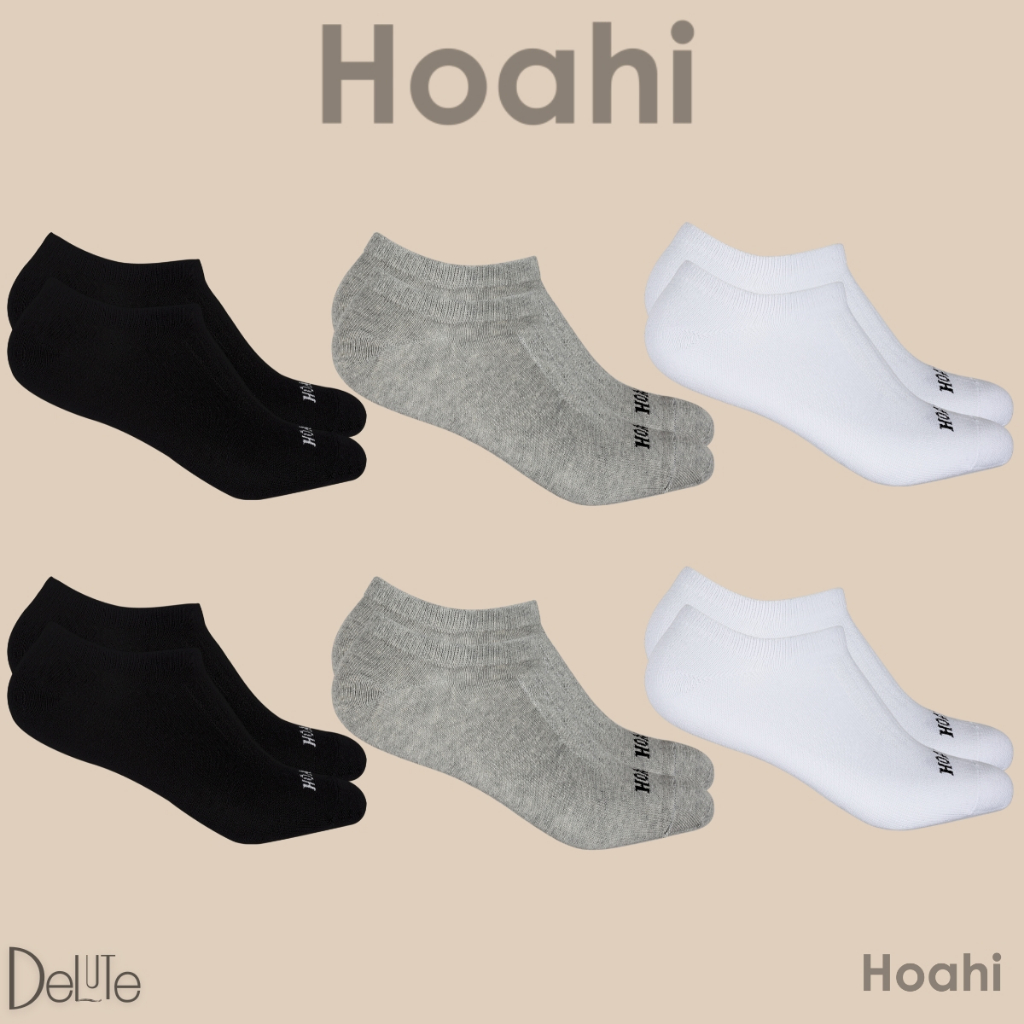 Kit de Meias Invisíveis Hoahi com 6 Pares Discretas, Confortáveis, Ideais para Esportes e Casual