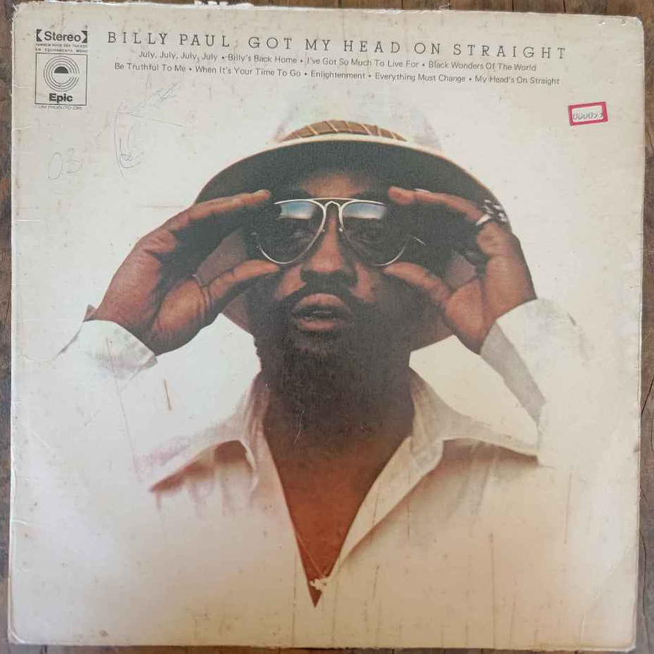 LP BILLY PAUL - GOT MY HEAD ON STRAIGHT - DISCO DE VINIL 1975