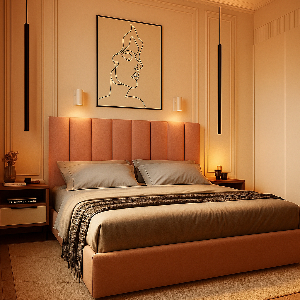 Kit Cabeceira Cama Casal Linha Premium Estofada 60X20-Cm Cama Solteiro Casal Queen King