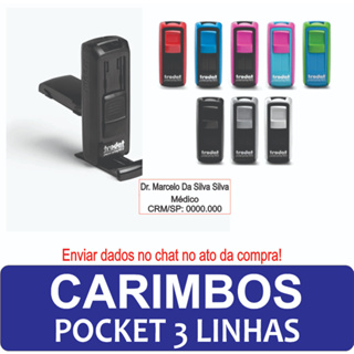 CARIMBOS POCKET STAMP 9511 em Oferta na Shopee