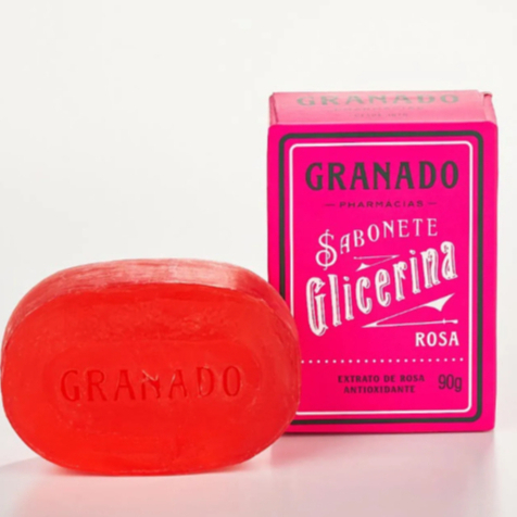 Sabonete em Barra de Glicerina Granado Rosa 90g em Oferta na Shopee