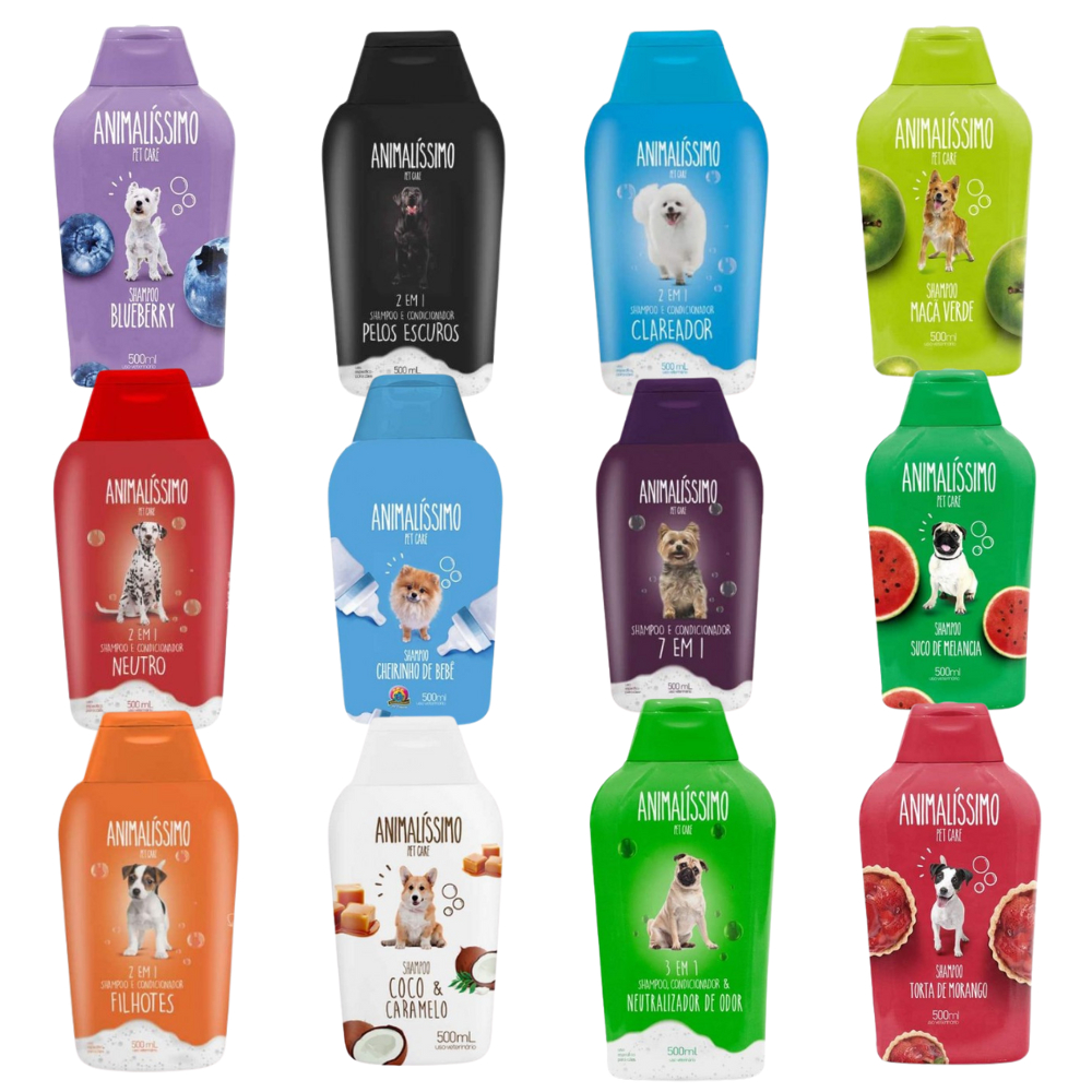 Shampoo Animalissimo Pet Care para Cães - 500ml em Oferta na Shopee