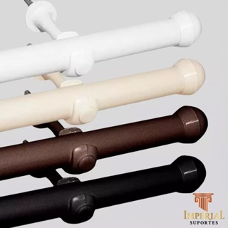 Kit Varão Simples Cortinas 2,00 Metros 19mm Aço Várias Cores Varao Completo Bastão Cortina em Oferta na Shopee