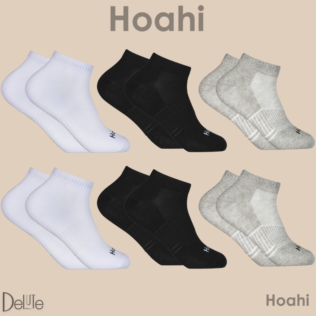 Kit com 6 Meias Cano Curto Hoahi Unissex Conforto, Durabilidade e Ideal para Tênis e Academia - Women Clothes