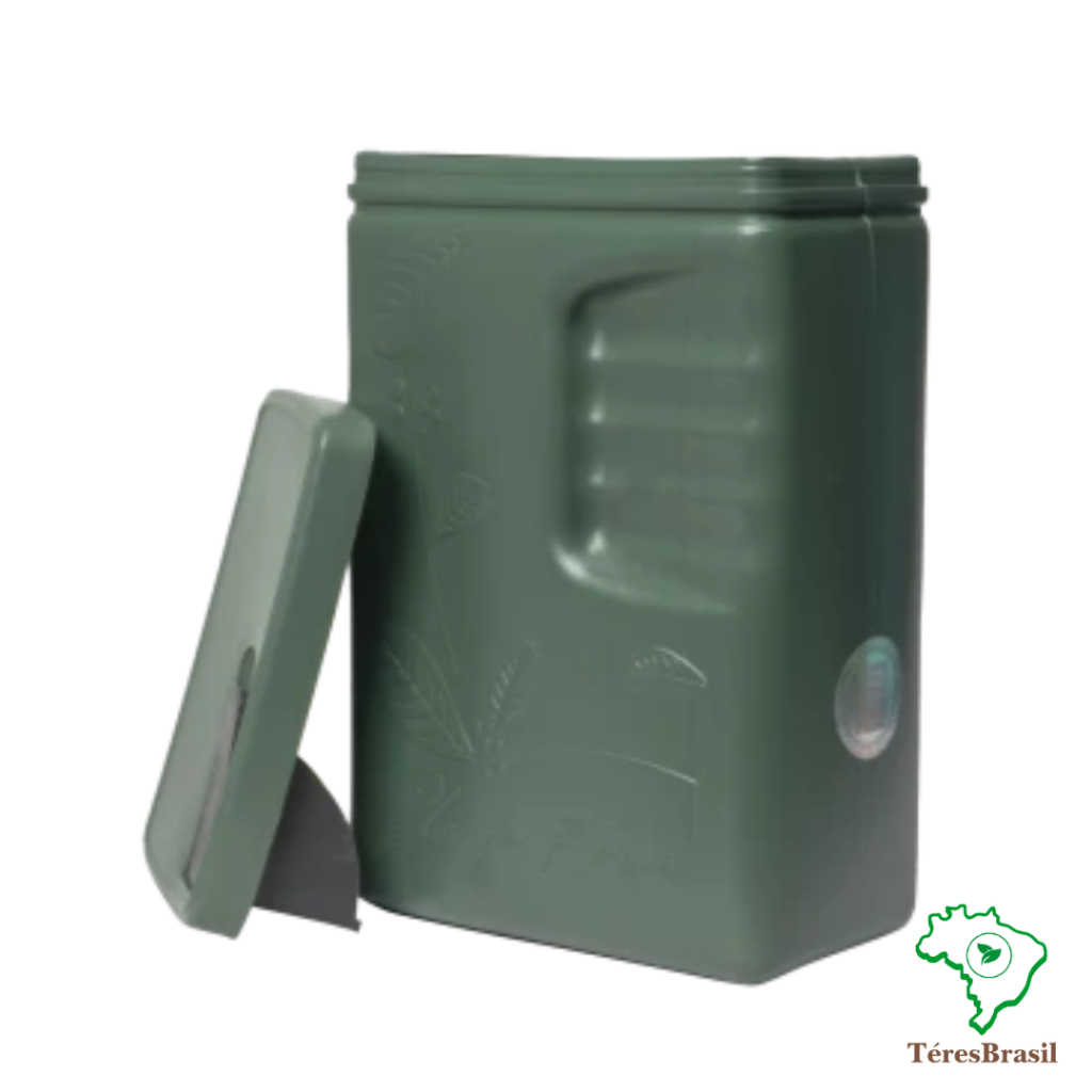 Porta erva-mate para tereré ou chimarrão Black Erva modelo com tampa vompacto e durável