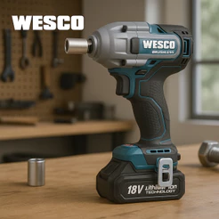 Chave de Impacto Brushless 350Nm 18V Potente, Compacta e Ideal para Serviços Pesados - Wesco