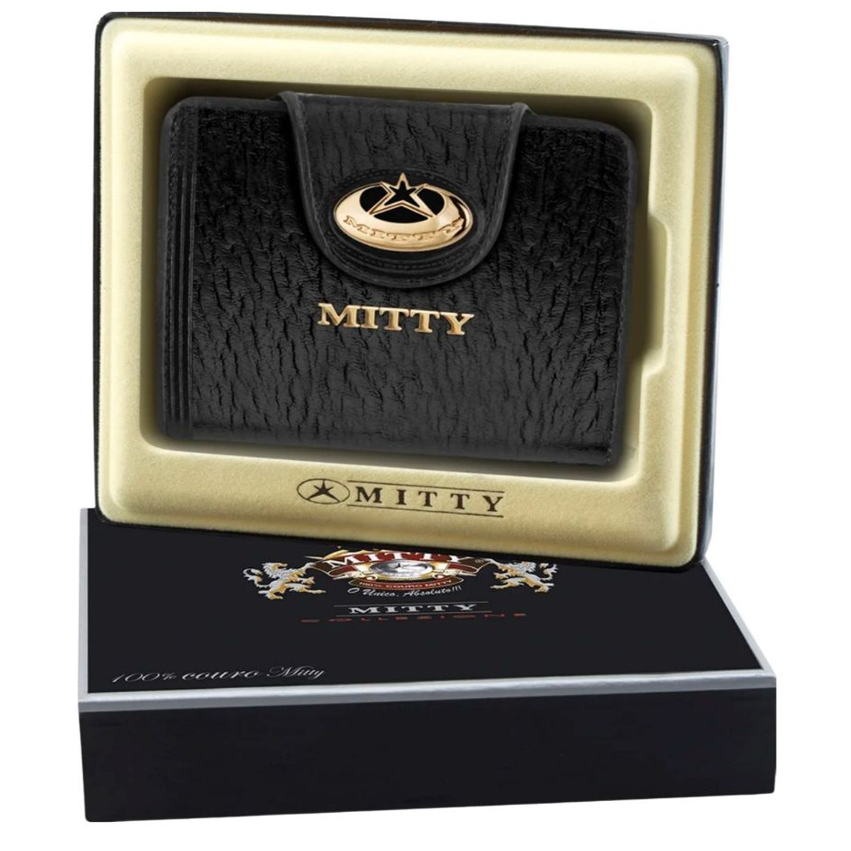 Carteira Feminina Mitty Couro 100% Legitimo FMFPL PRETO