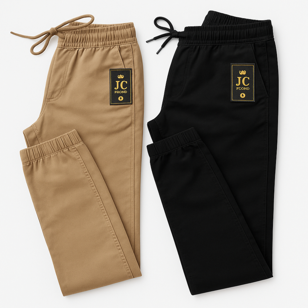 KIT 2 Calças Jogger Masculina com punho Linha Premium qualidade moda homem Estiloso