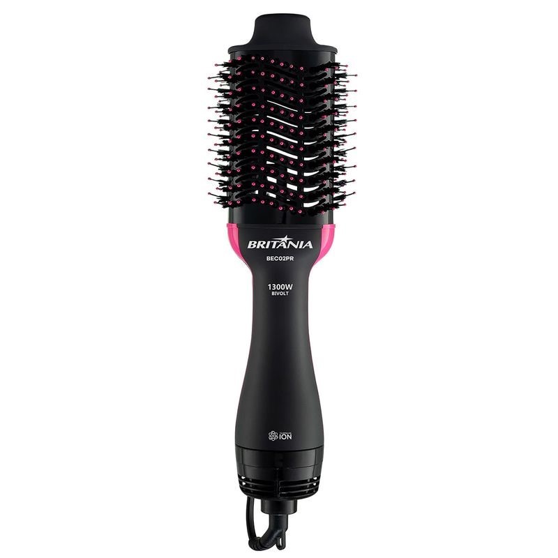 Escova Secadora Britânia 4 em 1 1300W Bivolt - BEC02PR em Oferta na Shopee