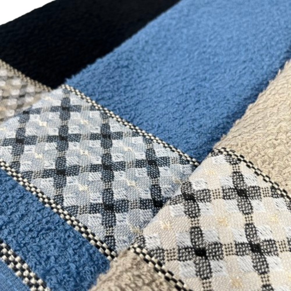 Kit 4 Panos De Prato Jacquard Classico Colorido C/ Bainha Bordado 100% Algodao em Oferta na Shopee