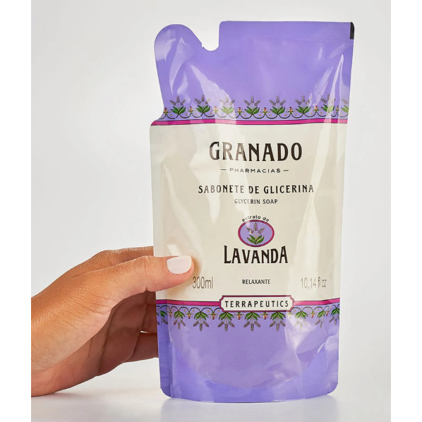 Sabonete Líquido Granado Terrapeutics Lavanda Refil com 300ml — imagem 2 de 2