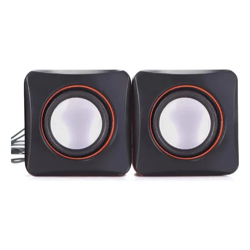 Mini Caixa de Som 2.0 USB para PC e Notebook Speaker Compacto e Potente