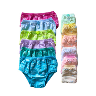 Kit Calcinha Infantil Menina Algodão Premium Lisa com Forro 100% Algodão Respirável P M G GG em Oferta na Shopee