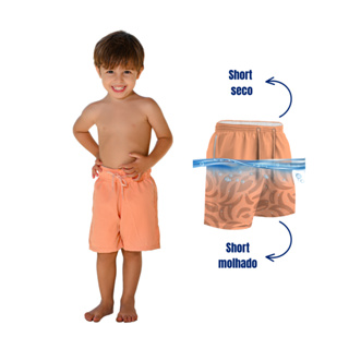 Short De Banho Infantil Masculino Estampa Mágica Que Aparece Ao Molhar Praia Piscina Verão em Oferta na Shopee