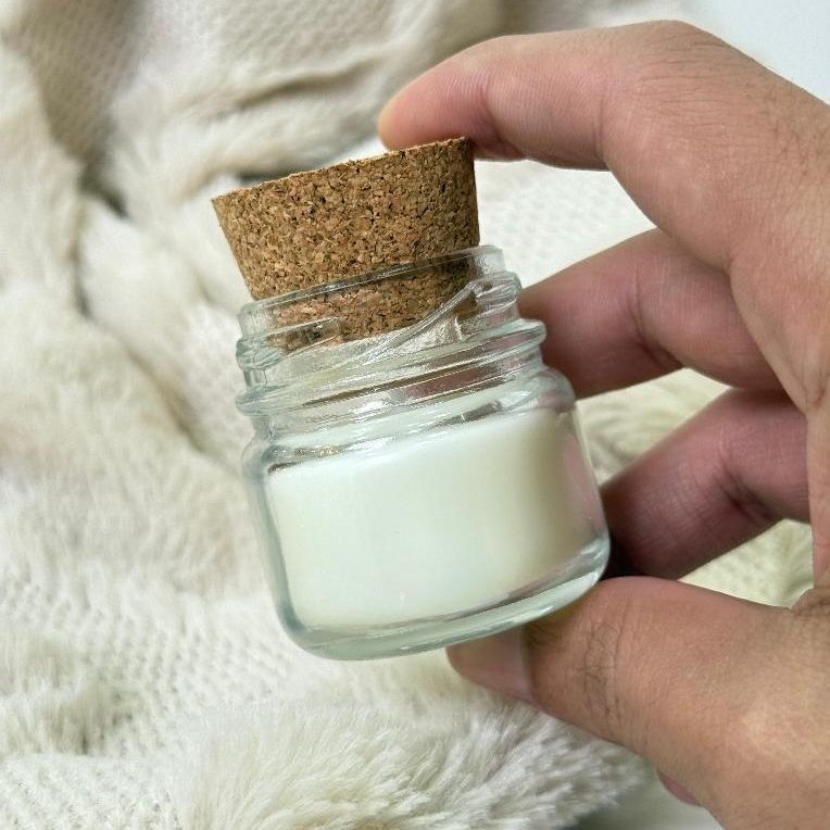 Kit 65 Mini Velas Aromáticas – Frasco Vidro com Rolha | Pronta Entrega Artesanal