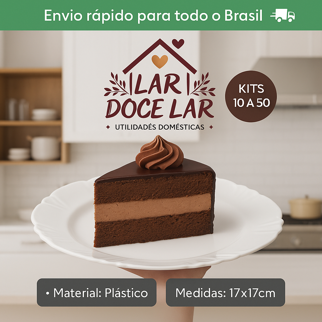 Kit 10 à 50 Pratos de Sobremesa Pétala Plástico branco Para Sobremesa Salgados ou Doces