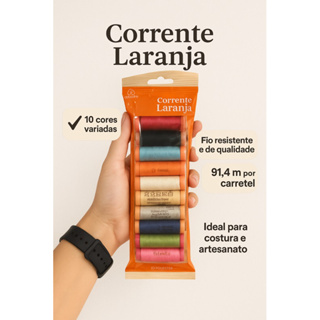 kit de linhas corrente com 10 und sortidas para costura e artesanato em Oferta na Shopee
