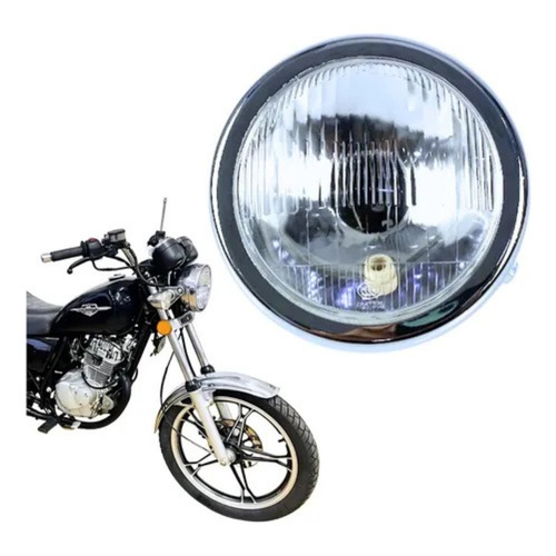 Farol Completo Globo Optico Suzuki Intruder 125 2002 Á 2016